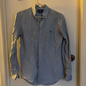 Polo Ralph Lauren Men's Light Blue Checkered Shirt